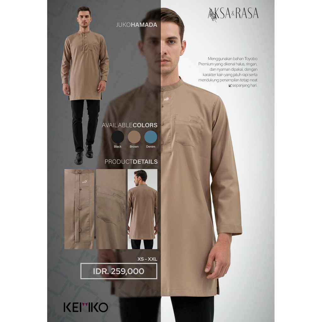RABBANI ORI - NEW ARRIVAL Juko Midi Hamada Rabbani | jubah koko rabbani | jubah koko | qurta rabbani
