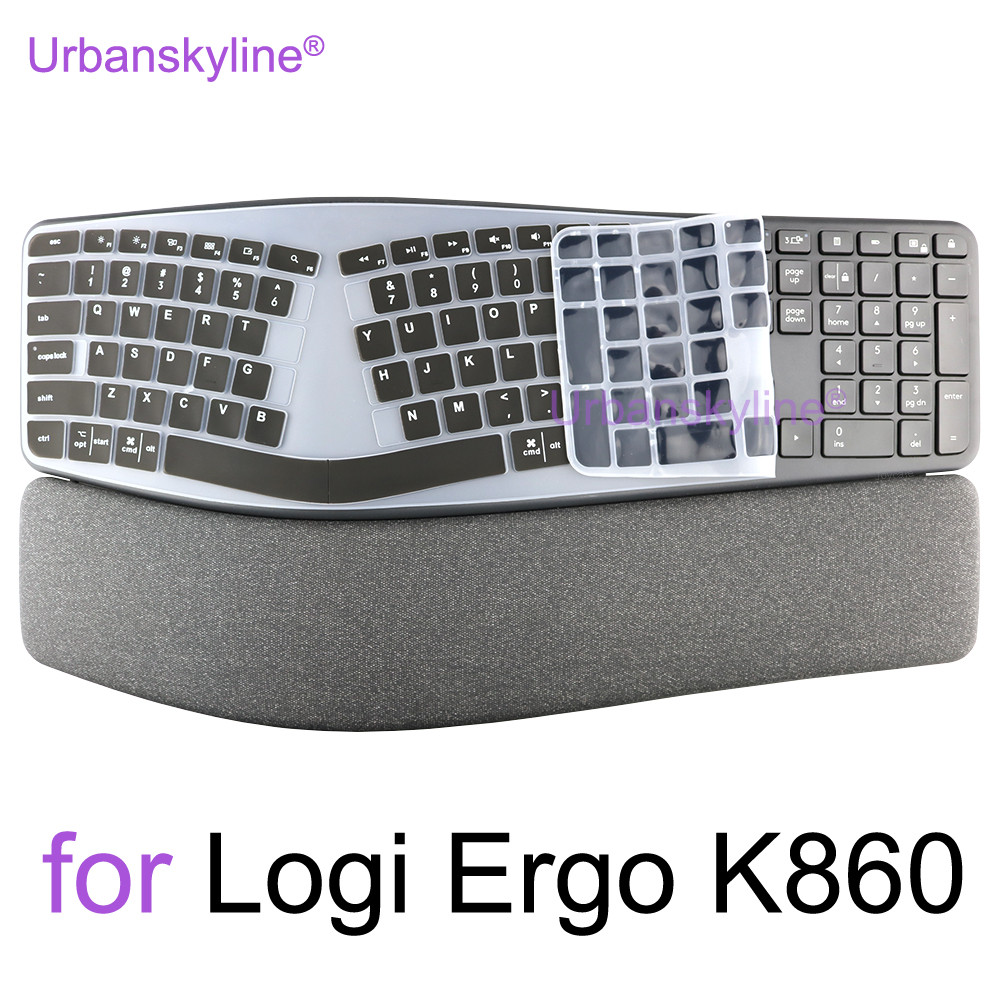 for Ergo K860 Keyboard Cover for Logitech ERGO K860 for logi Business Protector Skin Case Silicone A