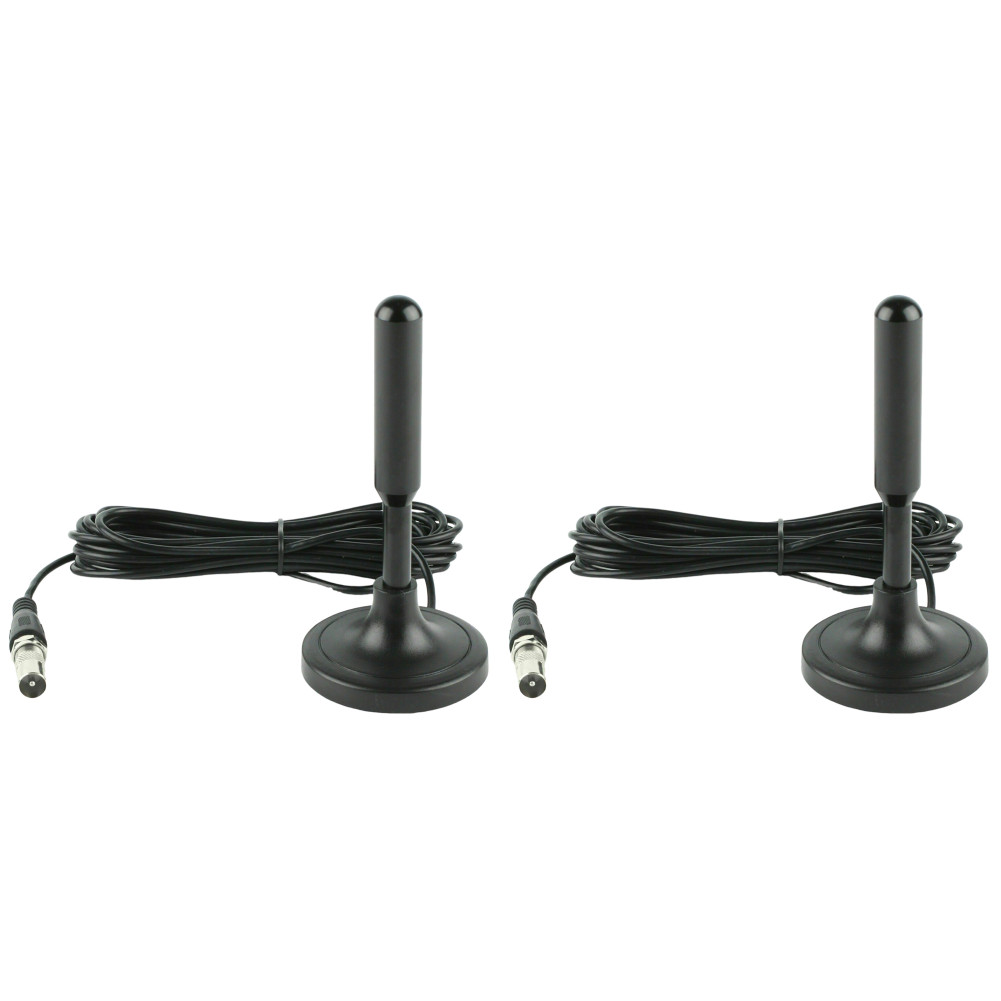 Portable TV Antenna 300cm Coax Cable gital TV Antenna DVB-T DVB-T2 DAB Indoor Outdoor gital HD Freev