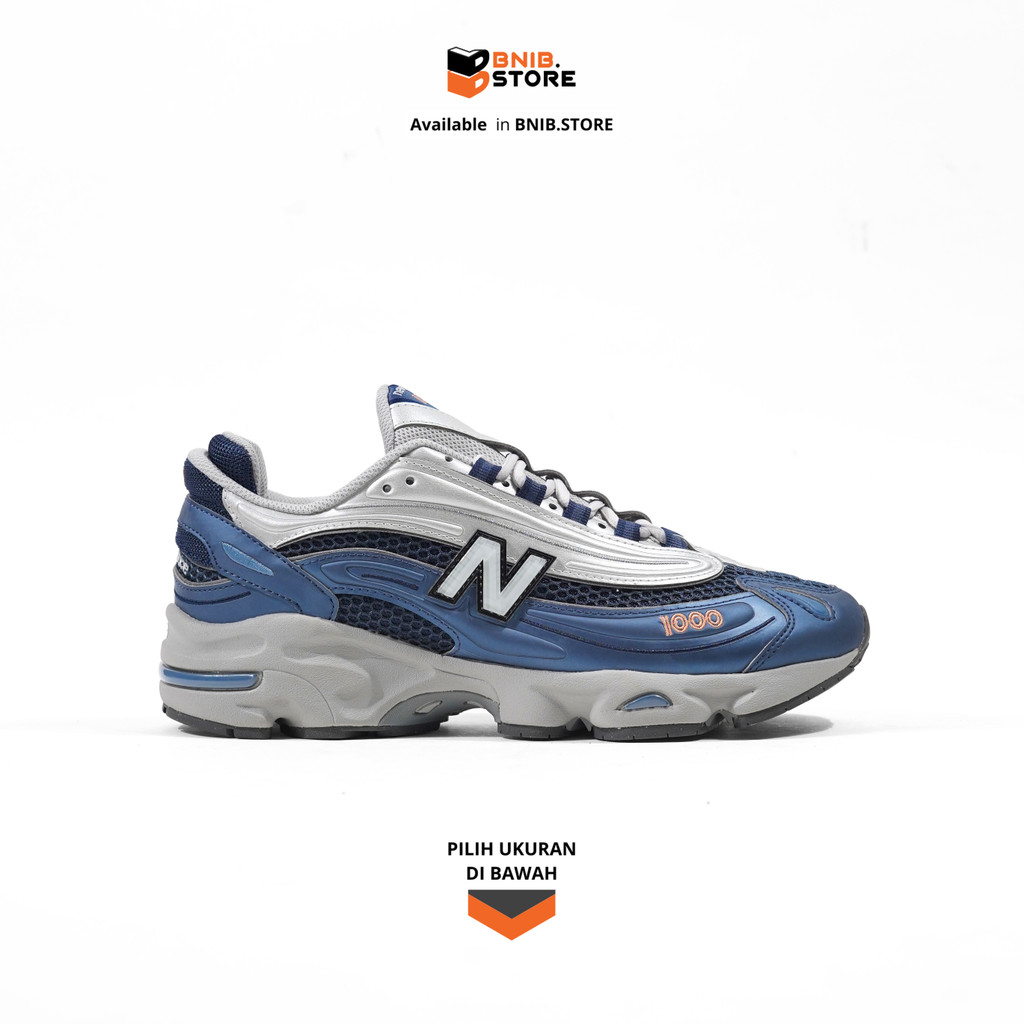 Sepatu Sneakers Pria NB 1000 Vintage Indigo Original