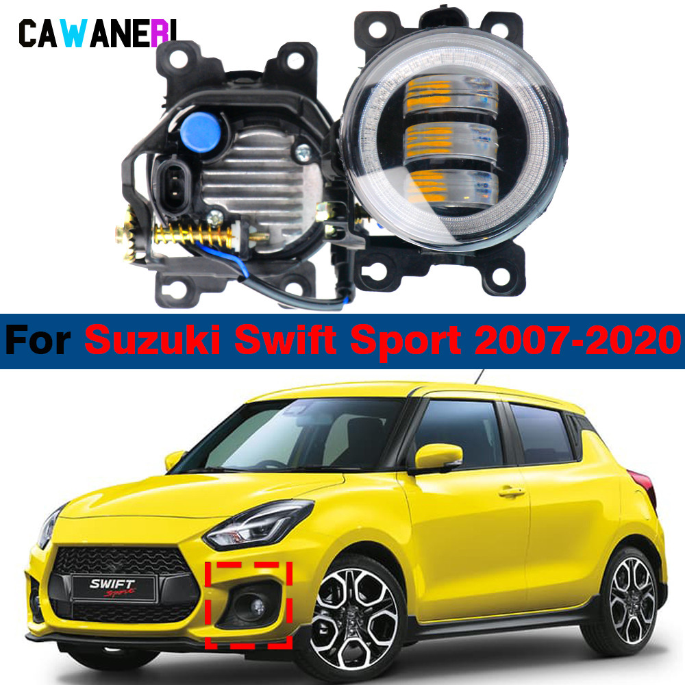 2 Buah Lampu Kabut LED 30W 6000LM Angel Eye Daylight Untuk Suzuki Swift Sport 2007-2020 H11 Canbus L