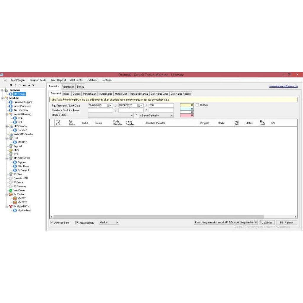 BIG PROMO Software otomax ulimate versi 391 + PPOB Bebas suplier