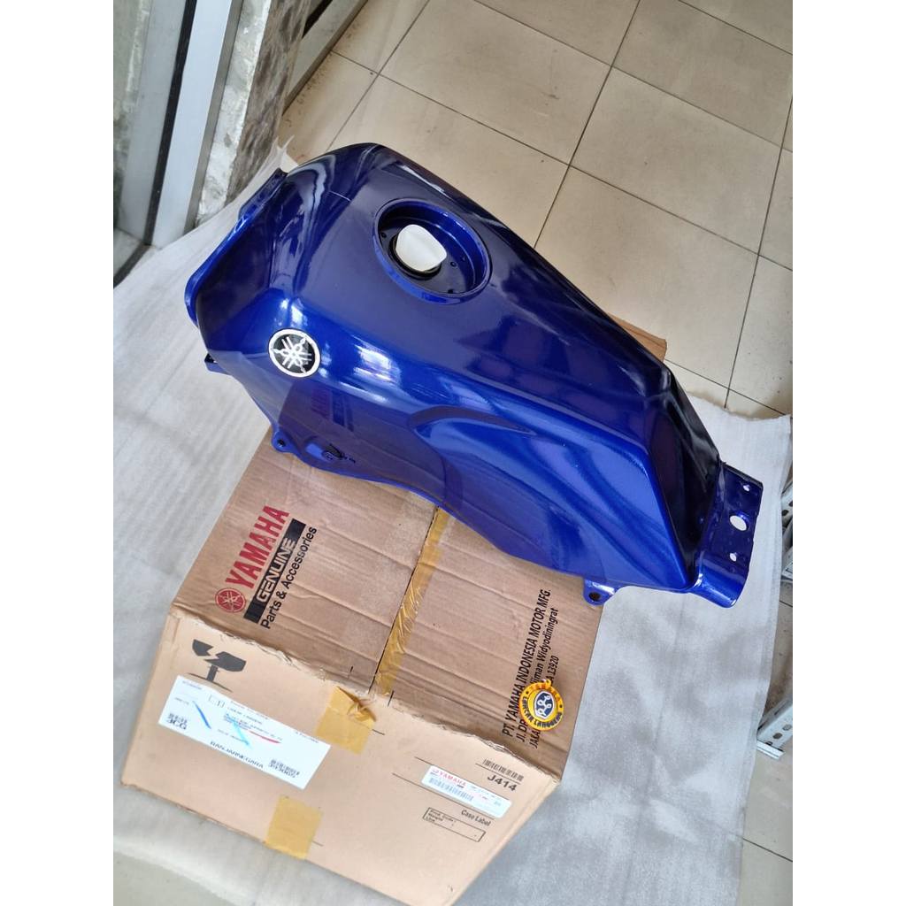 FUEL TANK COMP / TANGKI BENSIN YAMAHA SCORPIO STEKO WARNA BIRU ORIGINAL YGP 5BP-F4110-00-P1