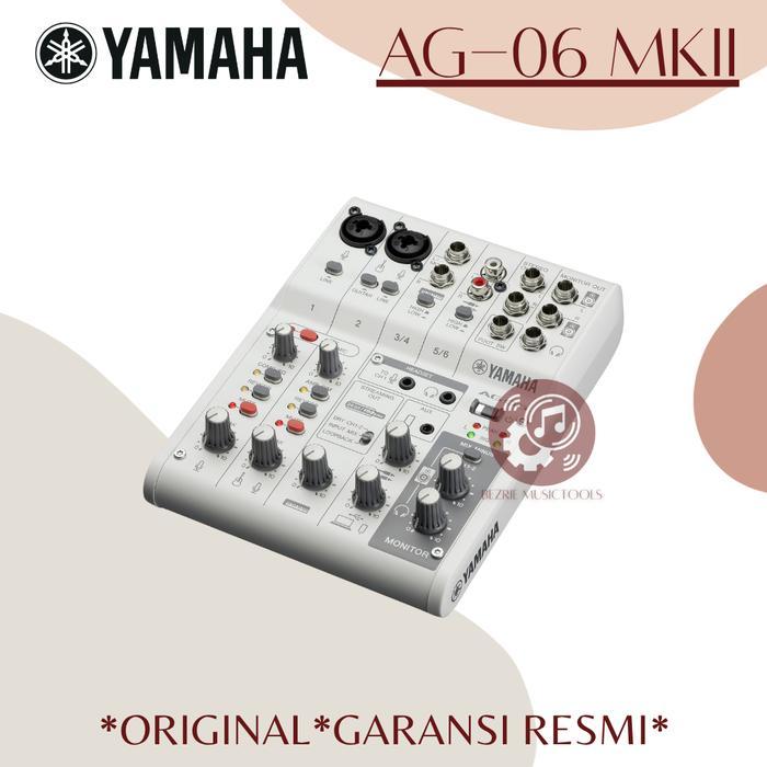 Yamaha AG06 MKII 6-channel Mixer and USB Audio Interface Original AG-06 MK2