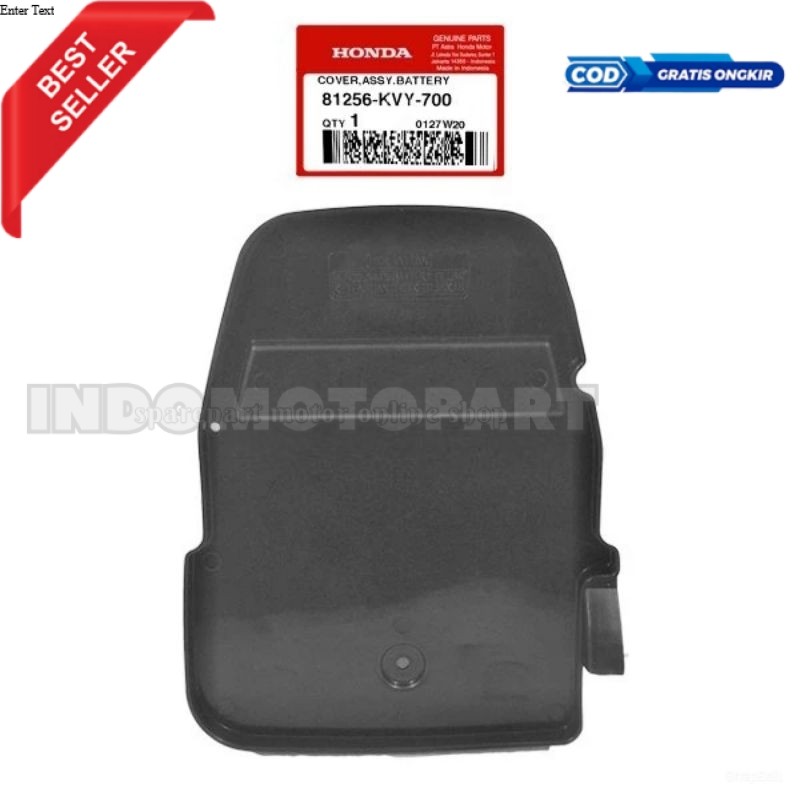 81256-KVY-700 Cover Assy Battery Tutup Accu Aki Beat karbu