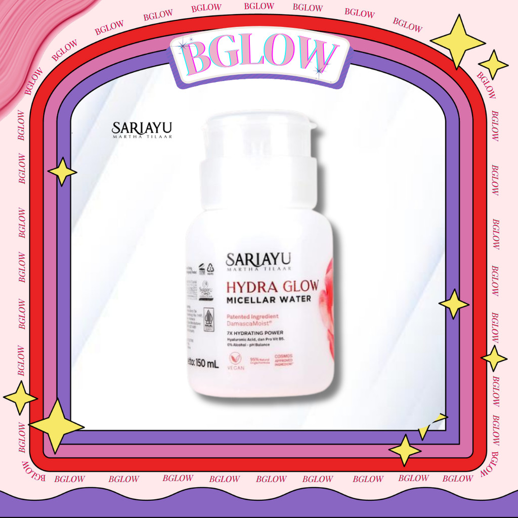 Sariayu Hydra Glow Micellar Water 200GR |  Membersihkan Make Up | Semua Jenis Kulit