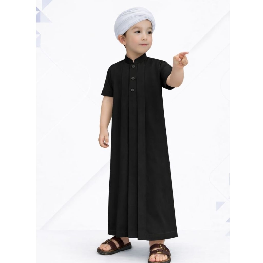 Gamis Koko Anak Laki Laki Usia 2 10 Tahun, Baju Muslim Anak Laki-Laki, Gamis Polos Adem & Nyaman