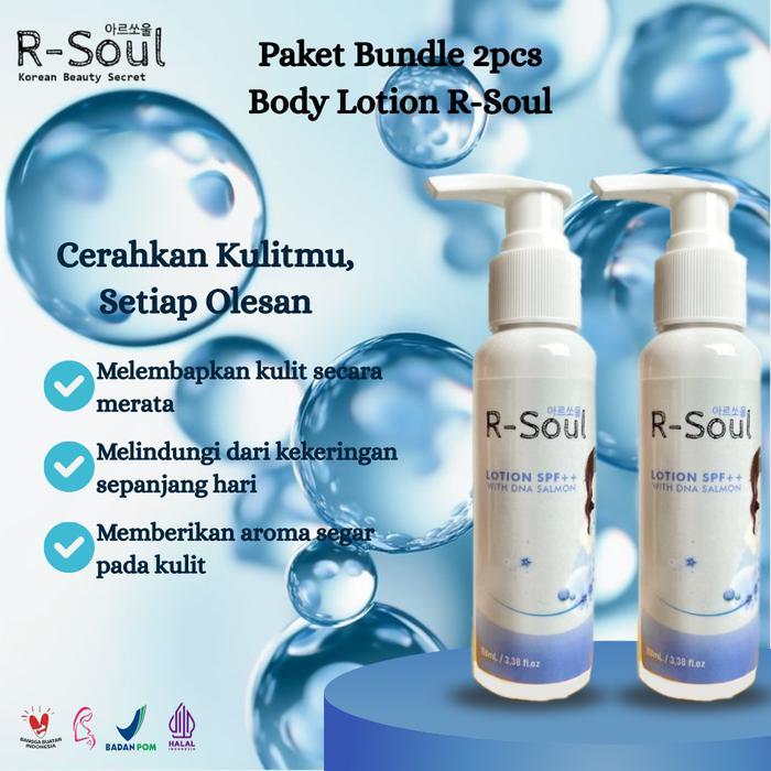 PAKET 2 BOTOL LOTION R-SOUL DNA SALMON BPOM