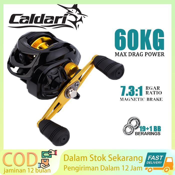 (ProAthlete Store) Caldari Reel Pancing Casting Fishing Reel Alat Pancing Reel 60KG Max Drag Baitcas