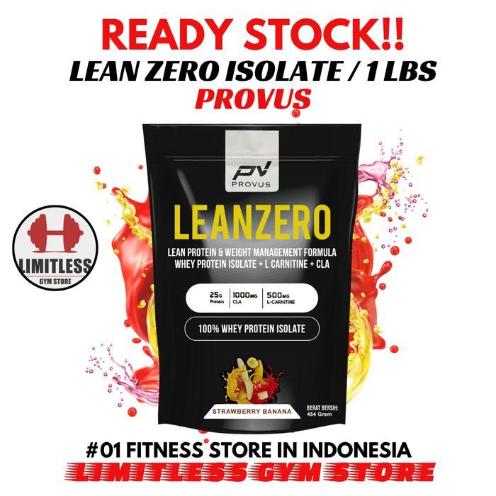 Provus Lean Zero Leanzero Whey Isolate 15 serving Bpom with CLA & L-Carnitine - Vanilla