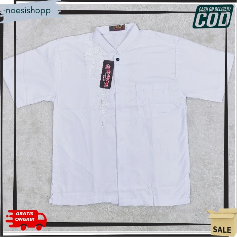 terbaru BAJU KOKO PUTIH ANAK TANGGUNG SD - SMP LENGAN PENDEK BAGUS MURAH