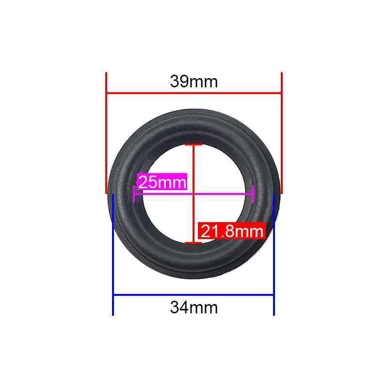 1.25 in/1.5 in 39MM Speaker Rubber Surround Suspension Edge Repair Accessories for  For JBL Harman K