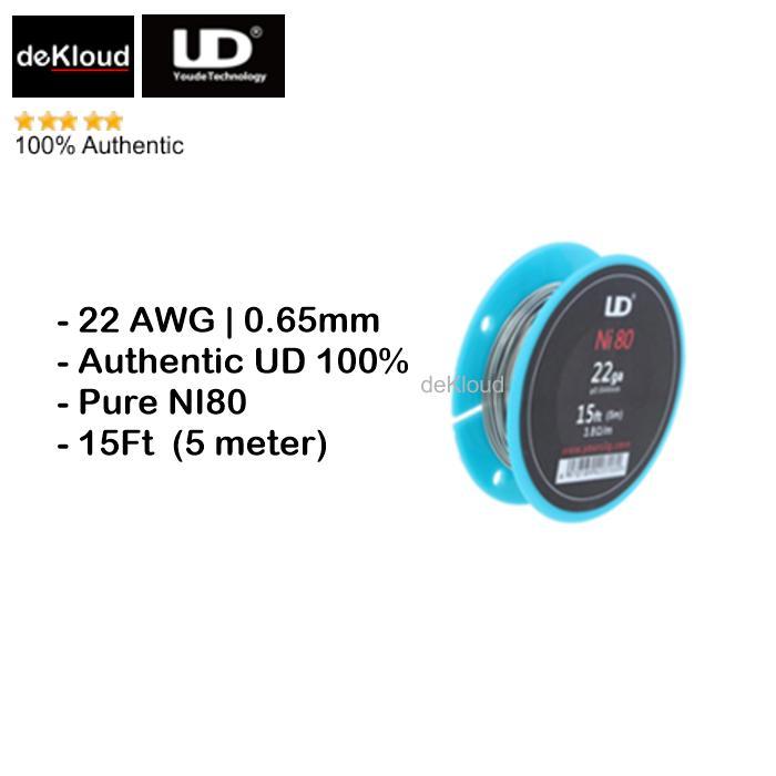 Authentic UD NI80 Wire Roll | 22 24 26 28 | kawat gulungan awg nichrome - 22 AWG