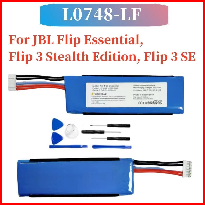 NEW battery 3000mAh Speaker Battery for JBL Flip Essential Flip 3 Stealth Etion Flip 3 SE +free tool