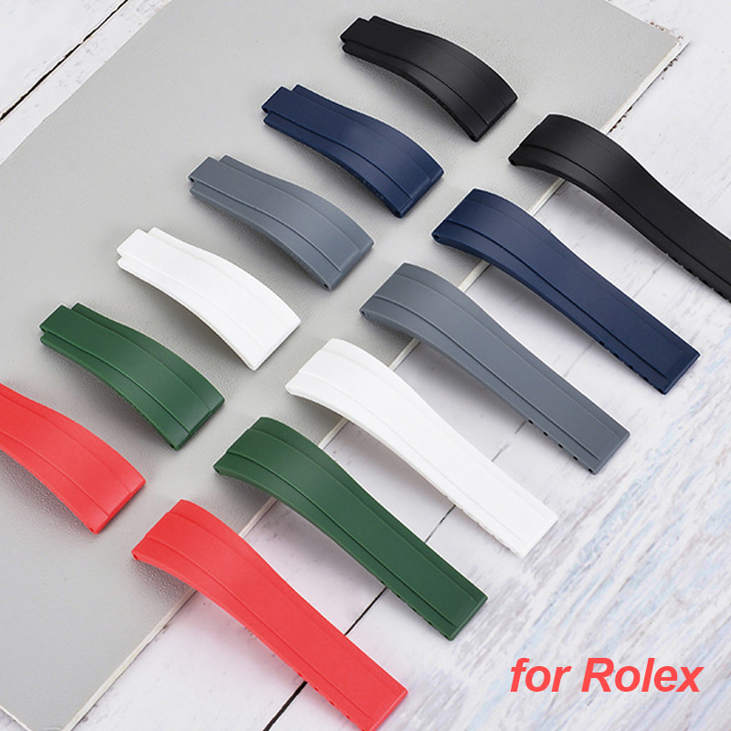 High Quality Rubber Watch Strap for Rolex Water Ghost Submariner Silicone Wristband for Daytona GMT 