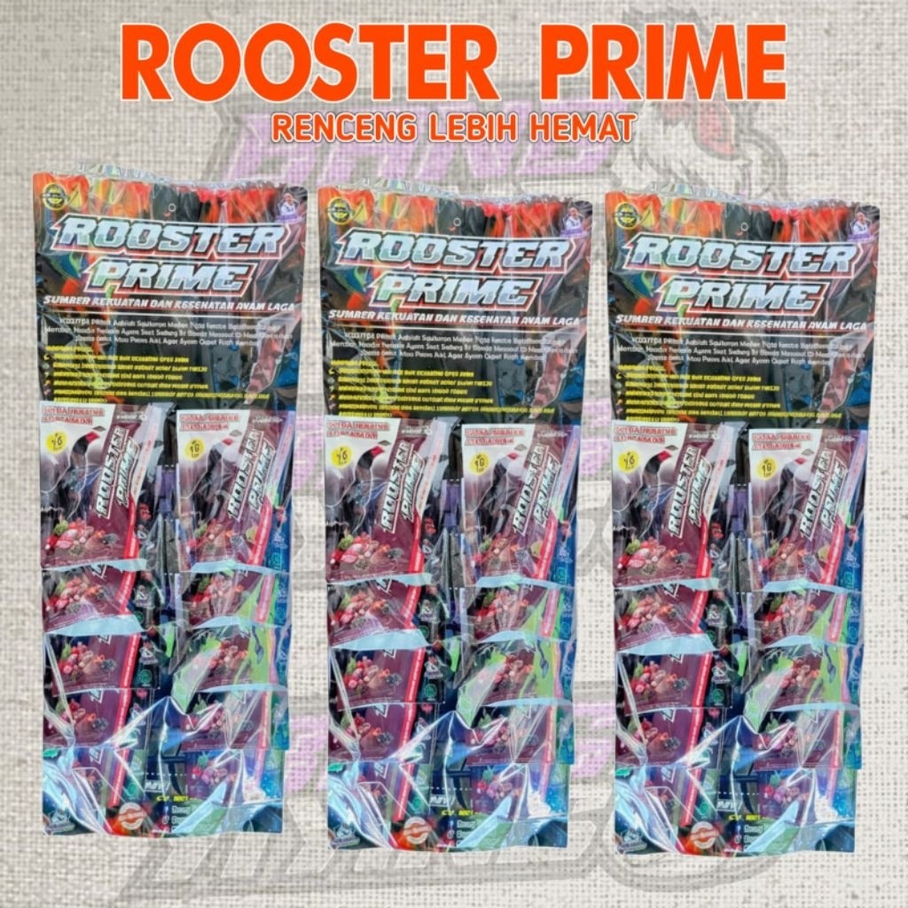 (1 Renteng) Extra Fooding ayam Juara ROOSTER PRIME extra daging BELUT & GABUS pemulihan cepat Rawata