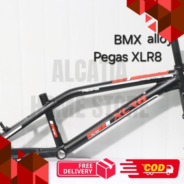 XLR8 Frame Set Sepeda BMX 20 inch PEGAS Alloy & Steel with Pivot VBrake XBrake / Disc Brake - Alloy 