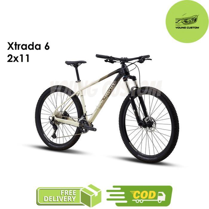 Polygon Xtrada 6 Sepeda MTB [27.5 Inch] 2x11 Speed - Cream 2x11 27,5 (S)