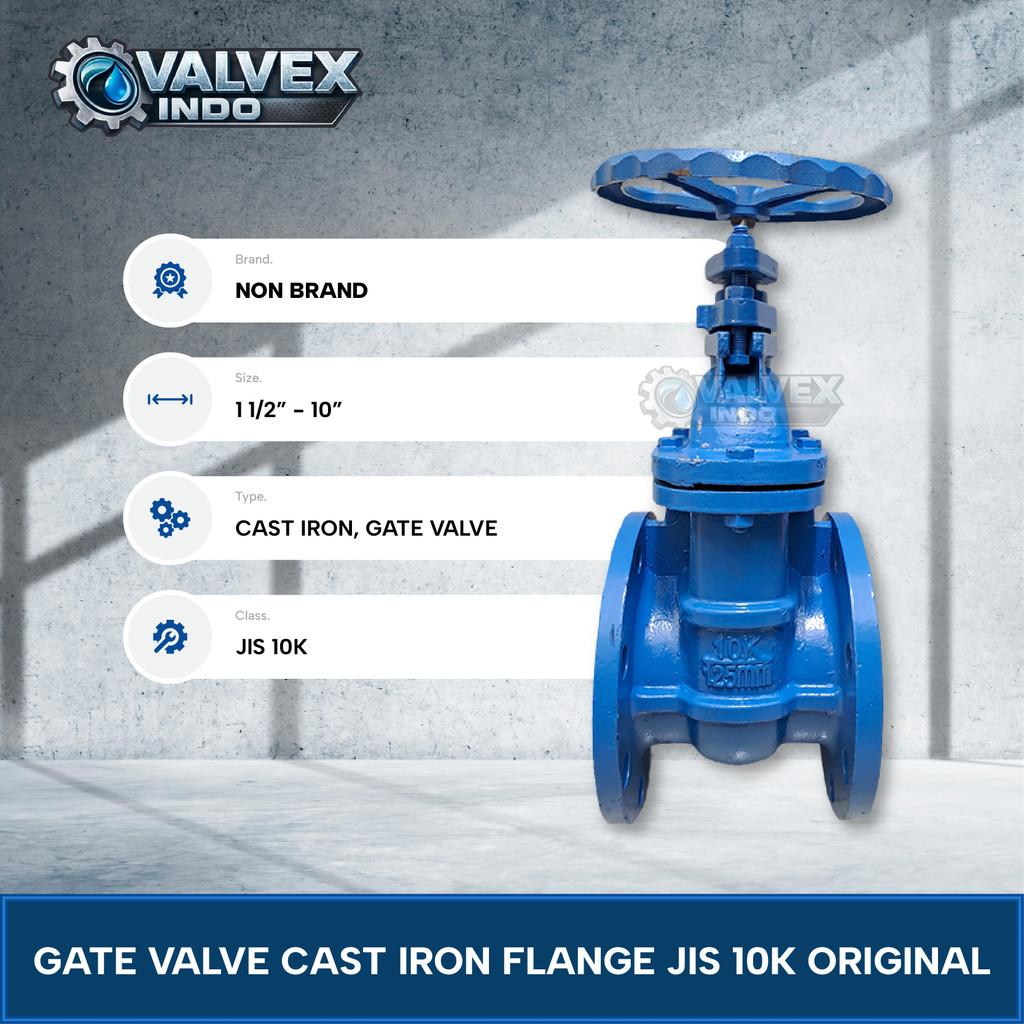 GATE VALVE 10" INCH CAST IRON FLANGE JIS 10K ORIGINAL T1498