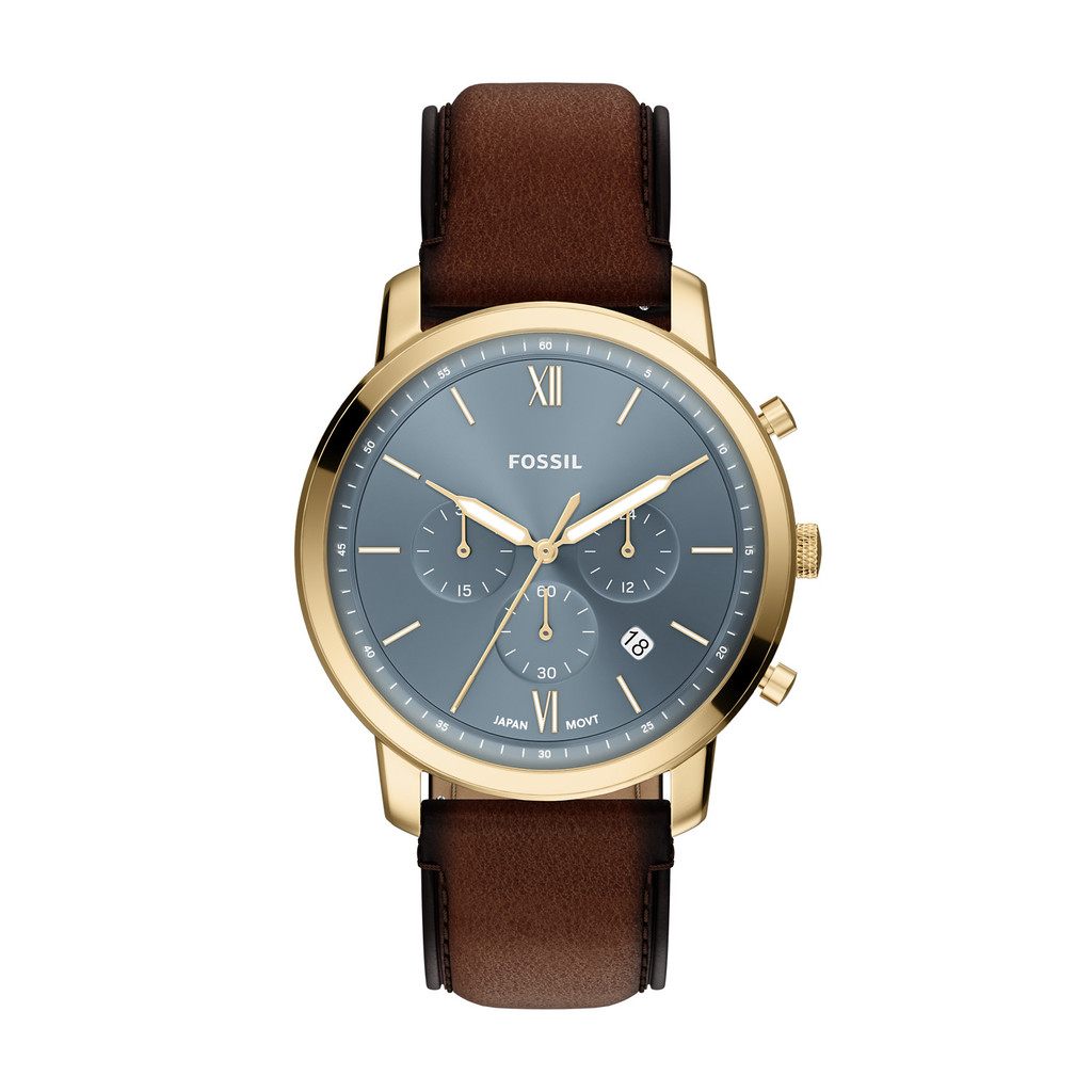 Fossil Neutra Chronograph Brown Leather Jam Tangan Pria FS6162