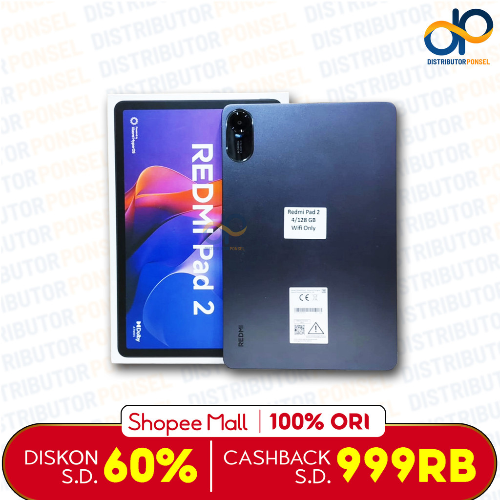 Xiaomi Redmi Pad 2 4/128GB 6/128GB Wifi 4G LTE Helio G100-Ultra Tab Tablet Android Garansi Resmi