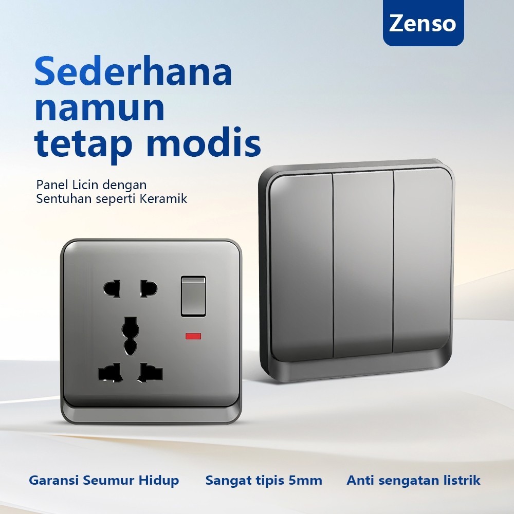 Saklar Lampu Gaya Panasonic Stop Kontak Dinding Tembok Premium Awet Rumah Tangga