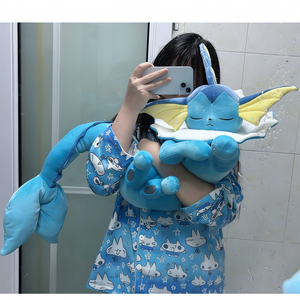 Pokemon Eeveelution sleep Vaporeon Plushies Eevee Pikau Sprigatito arizard Sylveon Plushies Kawaii H