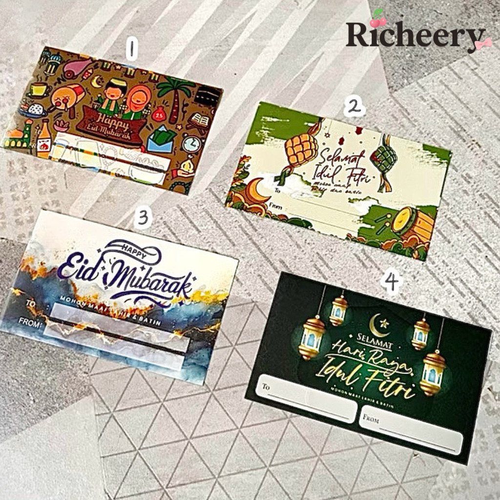 Stiker Lebaran isi 25 pcs Idul Fitri Islamic Aesthetic Sticker Selamat Hari Raya Eid Mubarak Parcel 