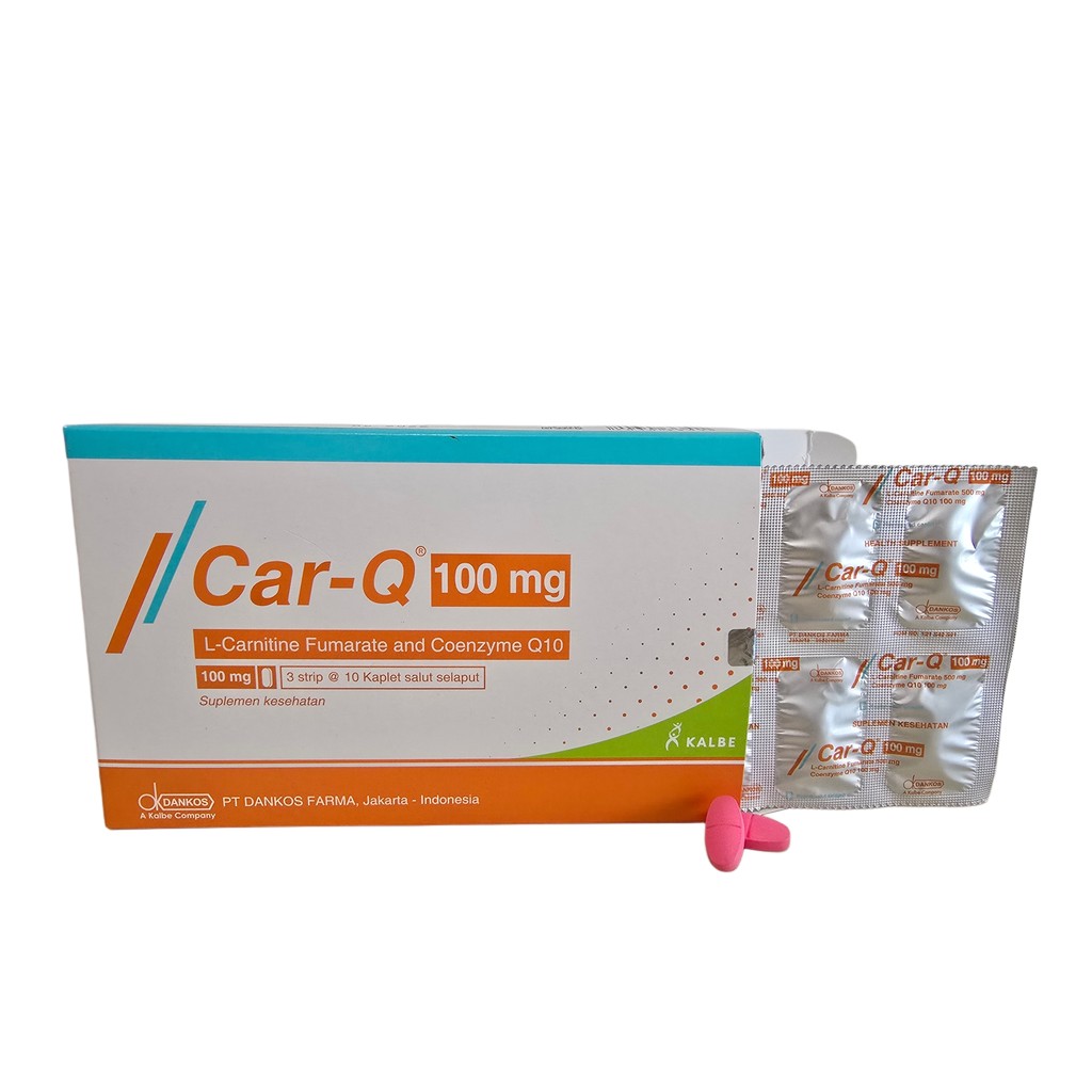 Car-Q 1 Strip | Vitamin Jantung Coenzyme Q10 | Menjaga Kesehatan Jantung