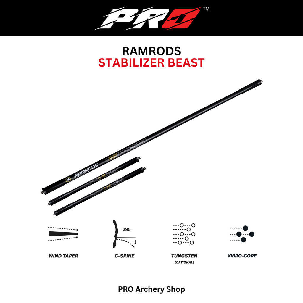STABILIZER RAMRODS BEAST STABILIZER PANAHAN STABILIZER BEAST COMPOUND BOW ALAT PANAHAN