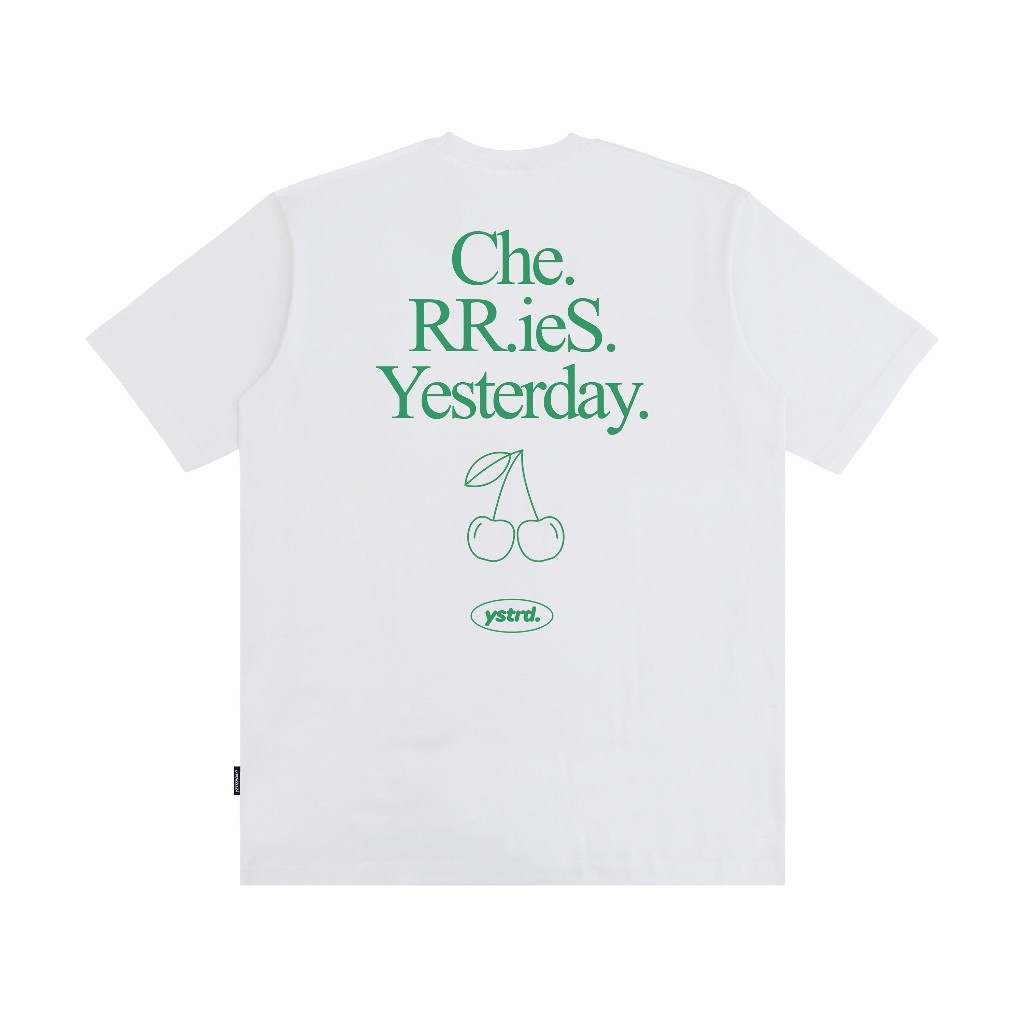 Yesterday – Baju Kaos Distro Pria Original T-Shirt Pria Cowok Keren Putih Cherry Original