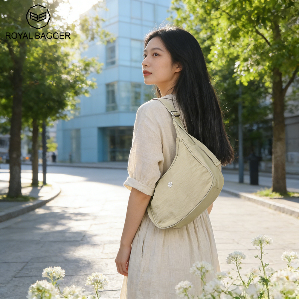 Royal Bagger Tas Ketek Tahan Air Kanvas Tas Bahu Sederhana Yoga Olahraga Tas Pangsit Wanita 9010