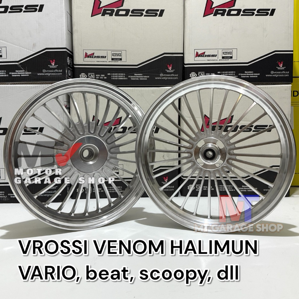 Velg Vrossi venom halimunn ring 14 vario 125/150 beat fi beat karbu scoopy genio mio velg vrossi rcl