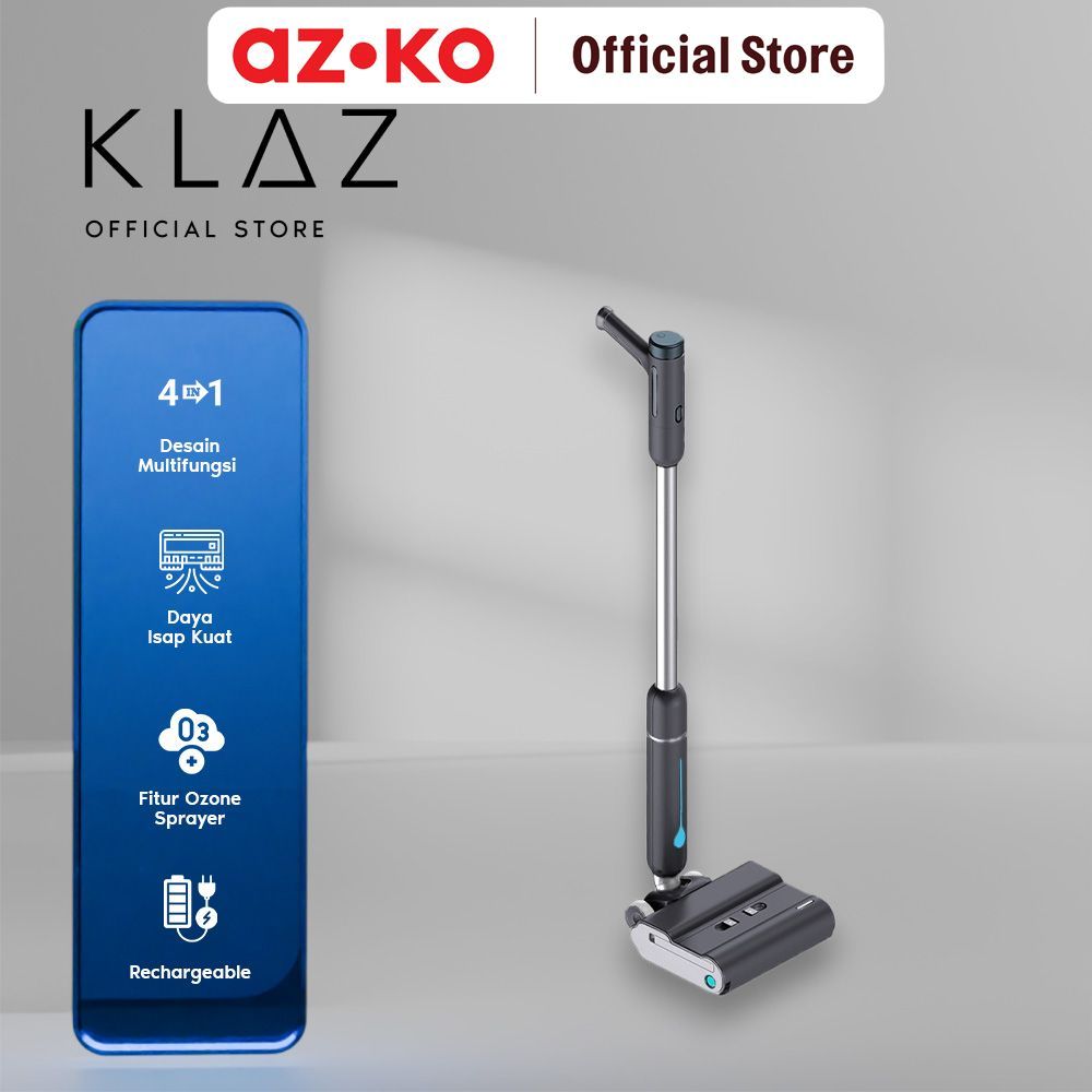 AZKO Klaz Vacuum Cleaner & Floor 4 In 1 - Hitam Alat Pembersih Vakum Cleaning Tool Vacum Cleaner Pen