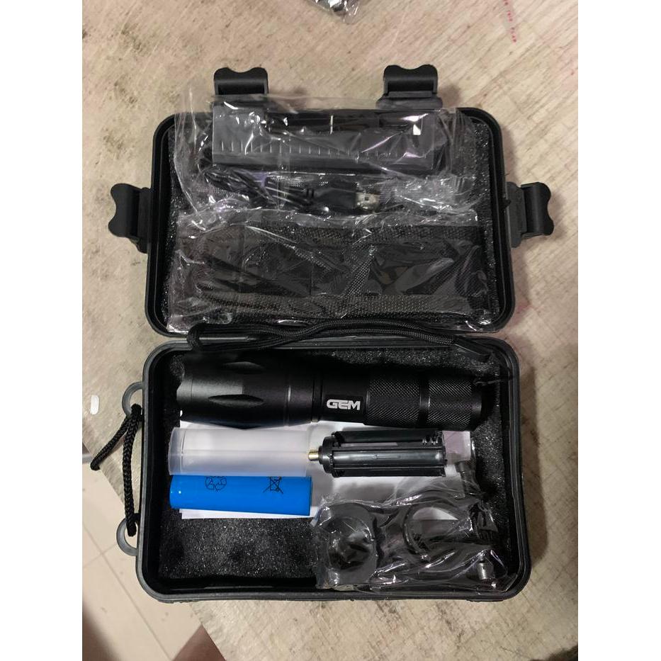 ArenaSports17 Senter LED Cahaya Kuning Tactical CREE XML-T6 8000 Lumens PN2 - Cahay Kuning