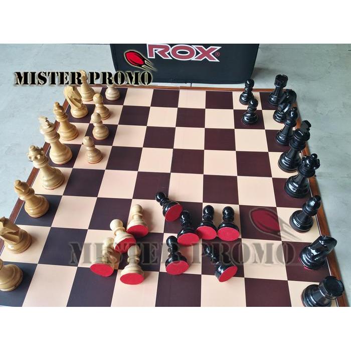 Catur Kayu Percasi Turnamen Lipat 4 Tas ROX Original - Lipat 4 [Terlaris]