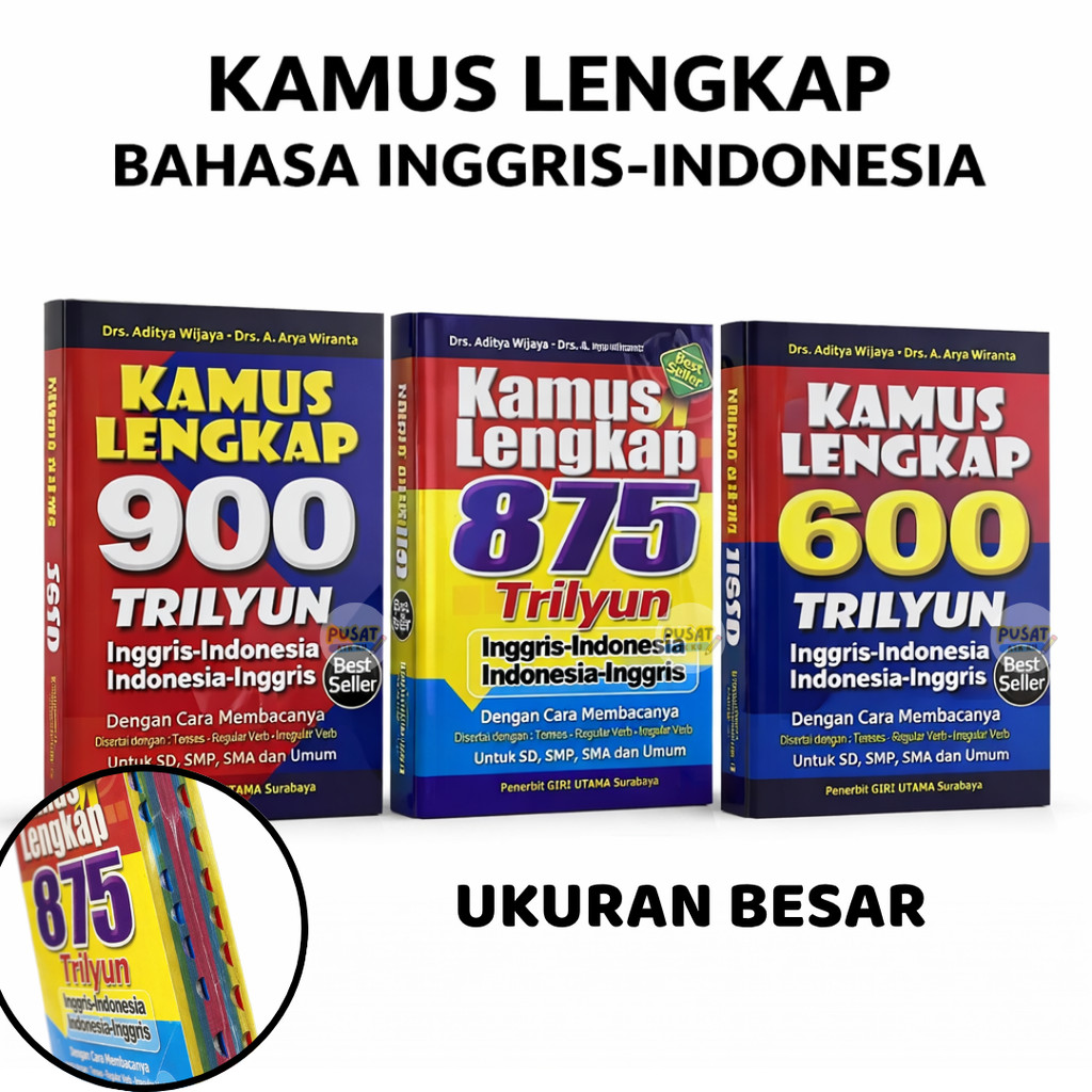 Kamus Bahasa Inggris Besar Dan Kecil / Kamus Lengkap Bahasa Inggris - Indonesia / Kamus Bahasa Asing