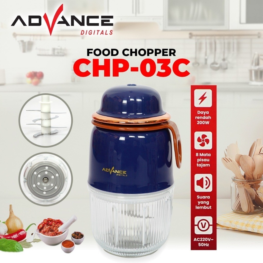 FOOD CHOPPER / PENGGILING ADVANCE CHP-06 0.6L / Advance Food Chopper CHP-03C / ADVANCE FOOD CHOPPER 