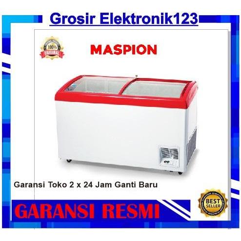 FREEZER Maspion UFH-300CRD CHEST FREEZER 300 LITER KACA UFH 300 CRD