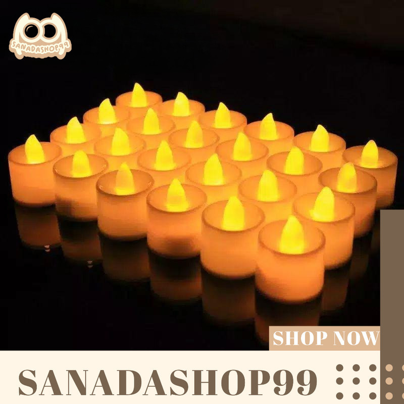 Lampu Lilin Elektrik 24 Pcs Lampu Baterai Lampu Lilin Baterai Lampu Tidur