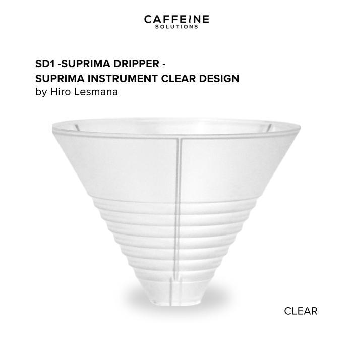 CULIWARE SD1 Coffee Dripper - Suprima Dripper - Suprima Instrument Design by Hiro Lesmana - Clear