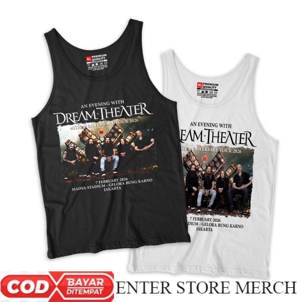 ENTERSTOREMERCH kaos Lekbong band DREAM THEATER Anniversary 40th Tour 2026 Premium tshirt dream thea