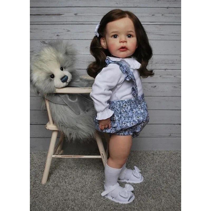 60cm Reborn Toddler Lifelike Girl Doll Already Painted Finished Sane Popular Lifelike Soft Touch 3D 