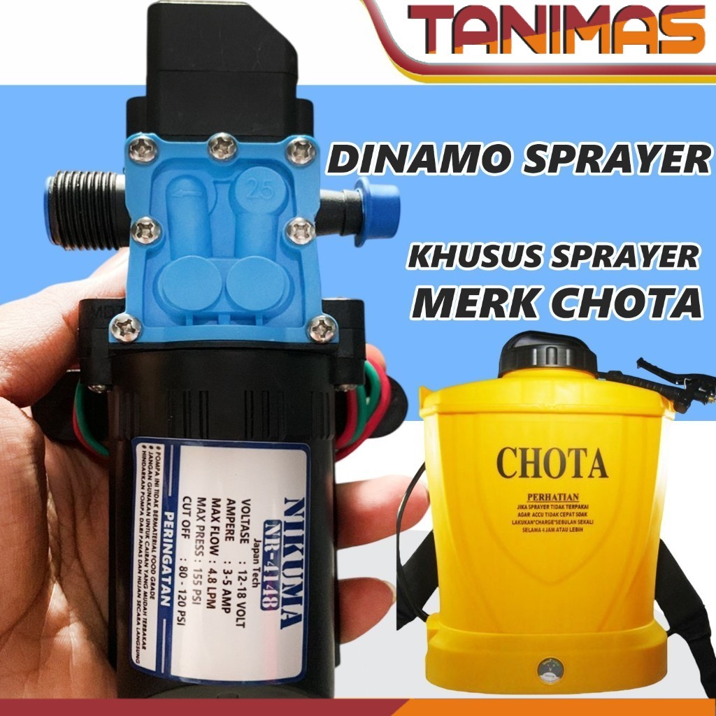 Dinamo sprayer CHOTA - Dinamo sprayer khusus untuk sprayer CHOTA - NIKUMA ORIGINAL