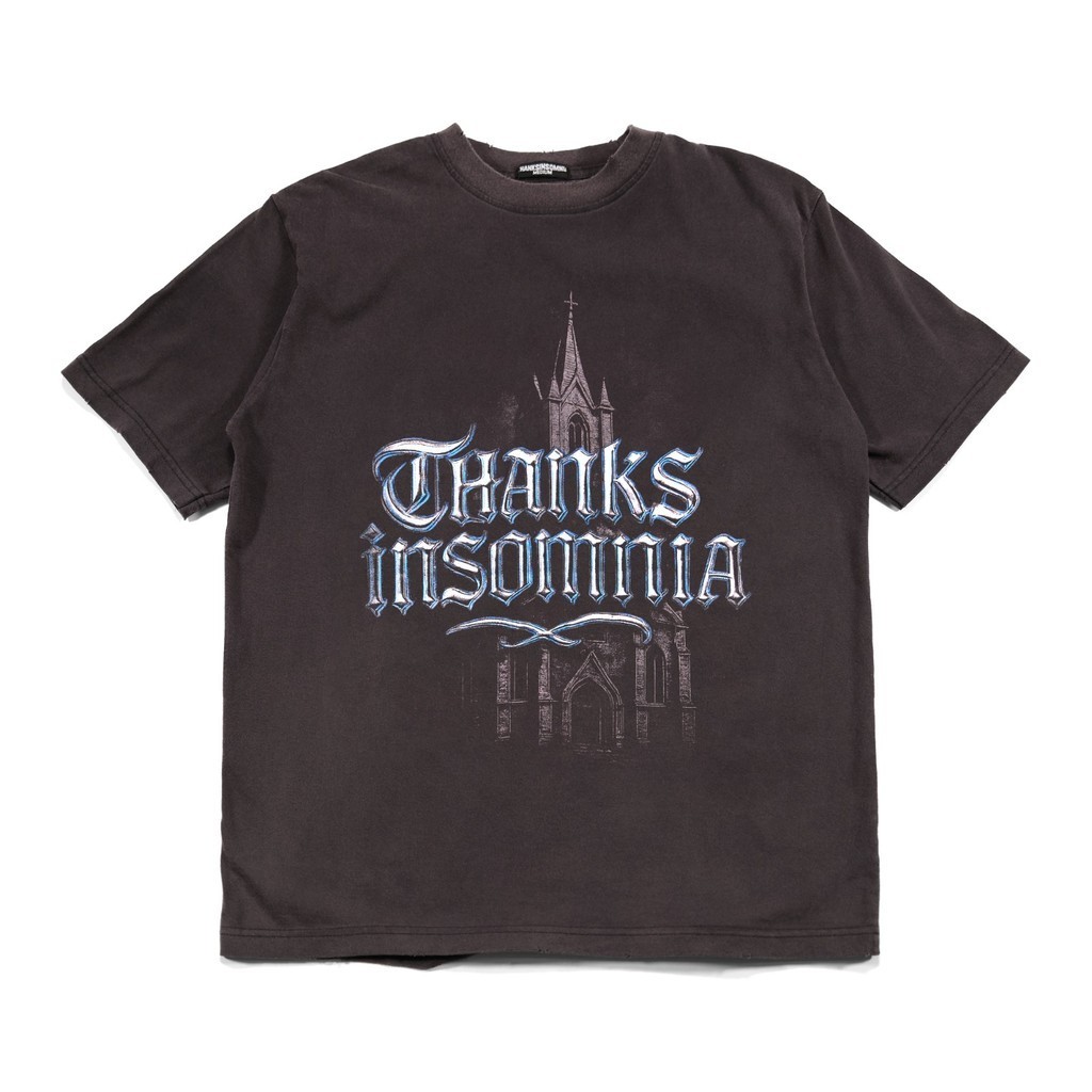 Tshirt Avenaria Washed Black Thanksinsomnia