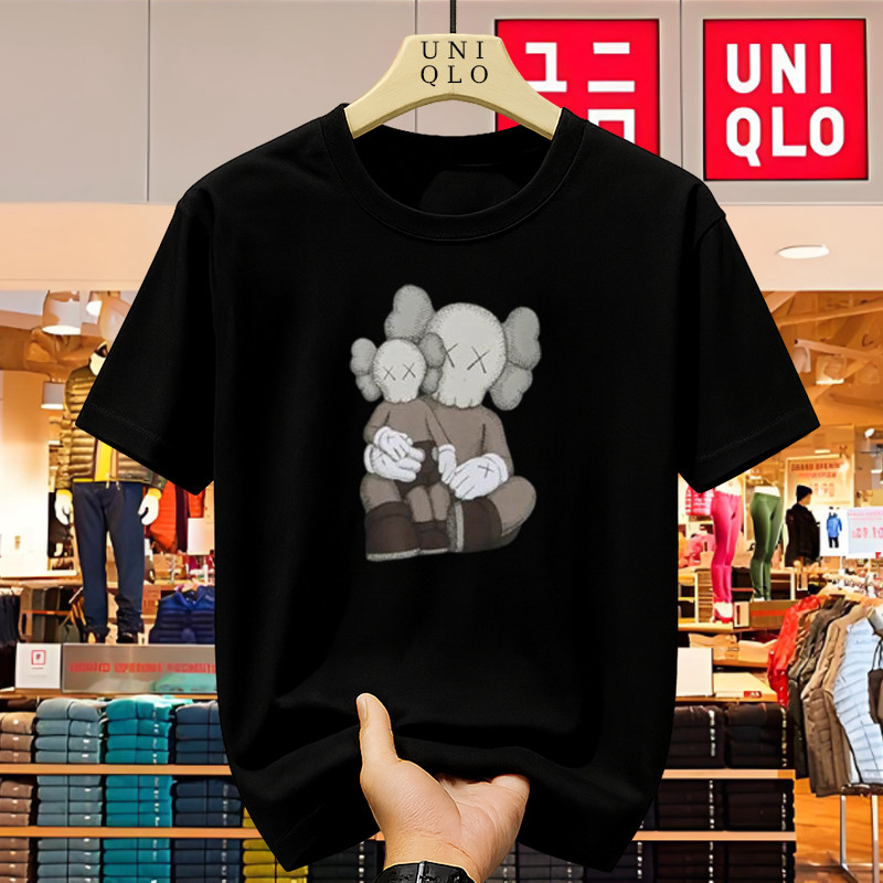 UNIQLO Kaos Polos Original – T Shirt Pria Wanita Lengan Pendek Simple Minimalis Nyaman Dipakai