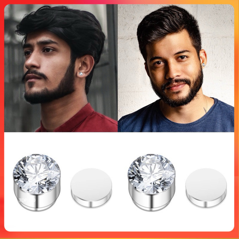 anting magnet titanium kualitas anti karat untuk pria keren