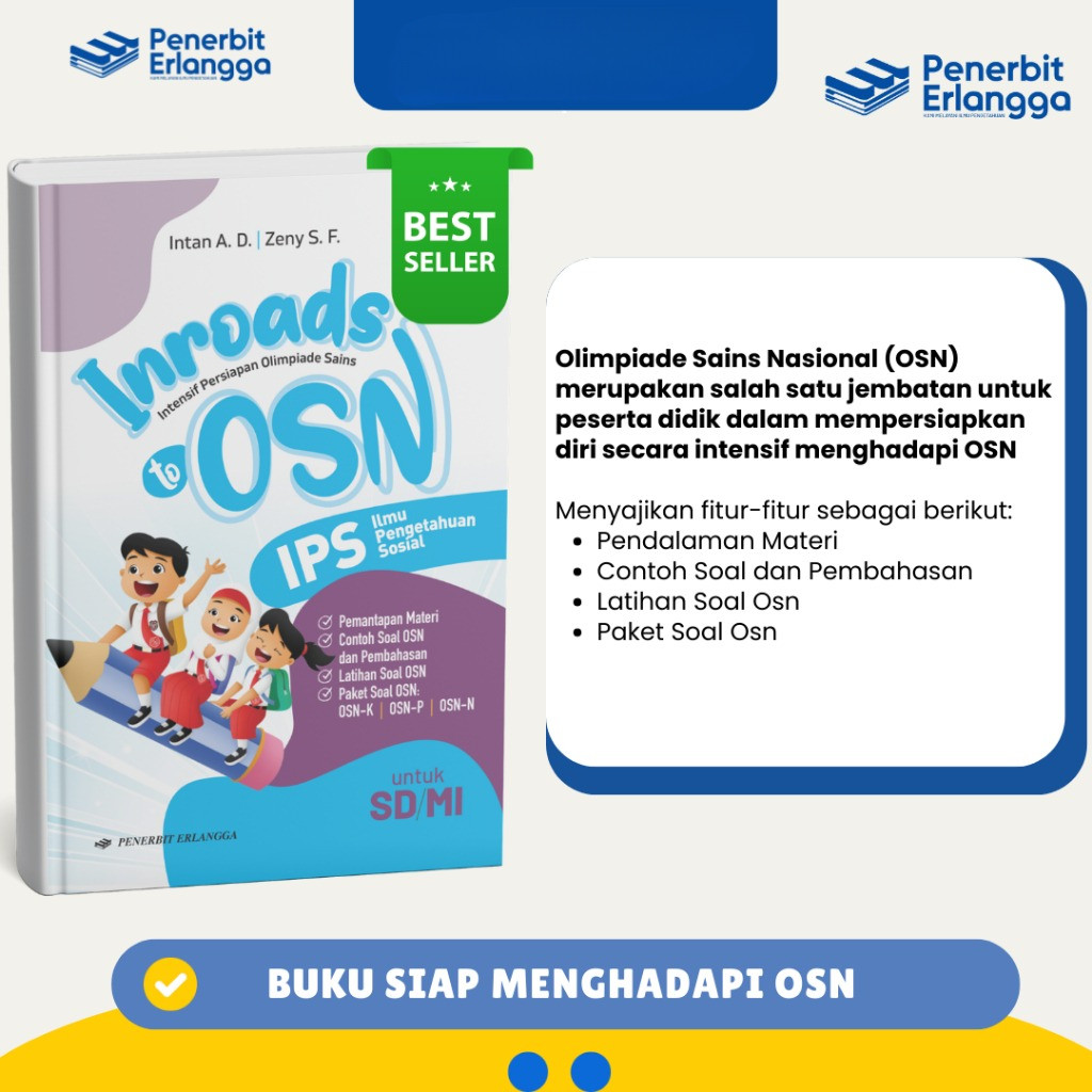 [Erlangga ] Buku Persiapan Menghadapi Osn Ips: Inroads to Osn Ips Sd/Mi