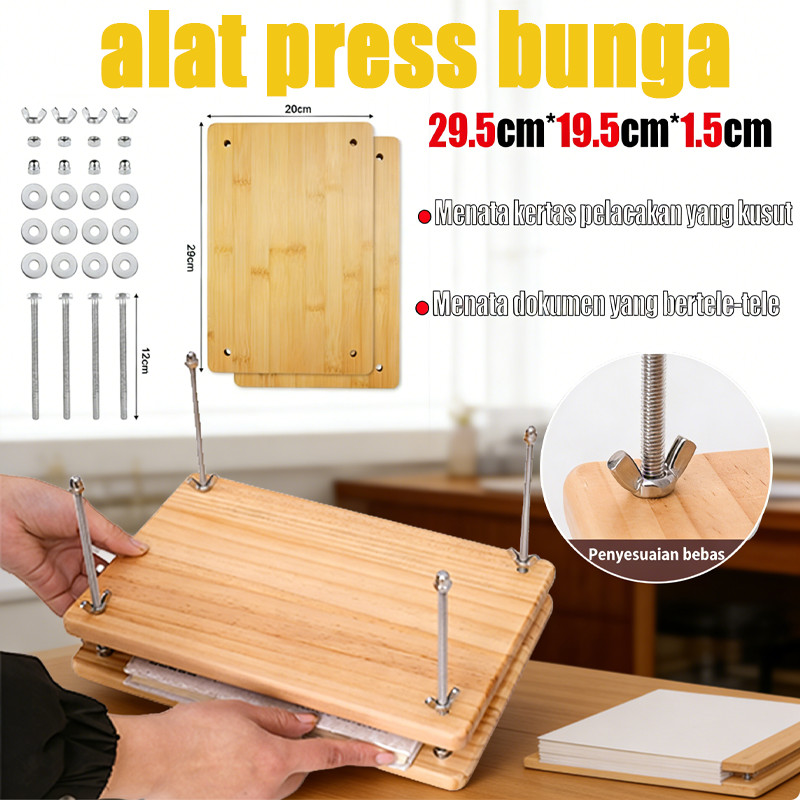 Alat Kerajinan DIY Alat Press Alat press bunga / Alat press / Press bunga Alat Press Buku Kayu Tanga