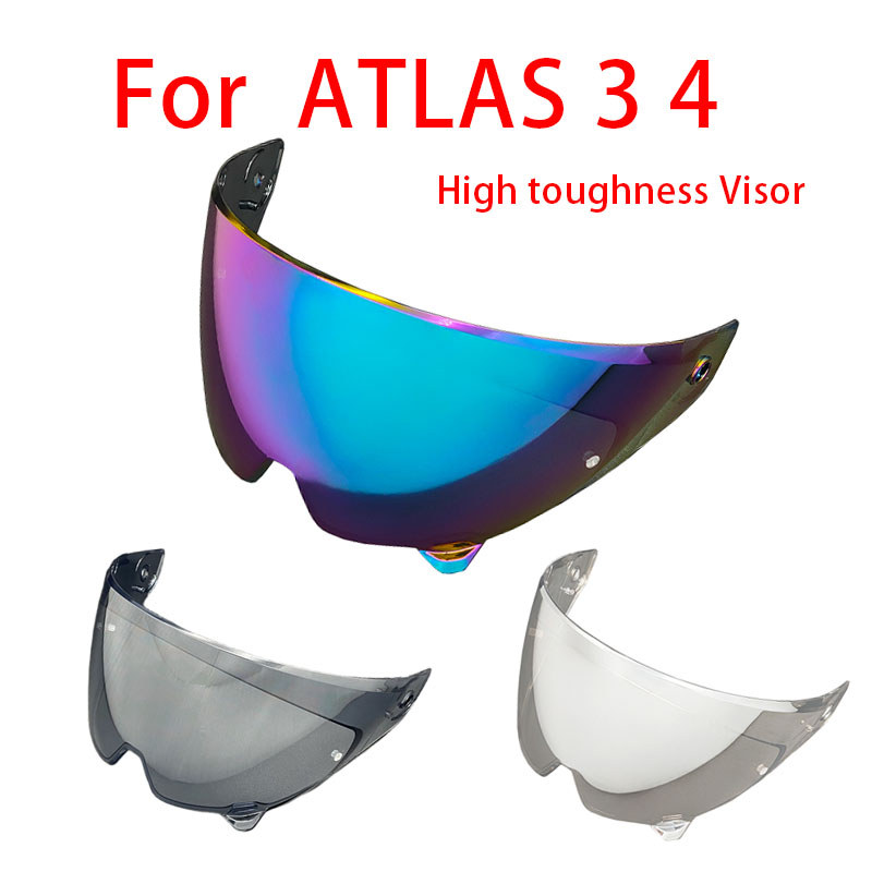 ATLAS Helmet Windshield for RUROC ATLAS 3 4 Uv Protection High Toughness Strength Dustproof Windproo